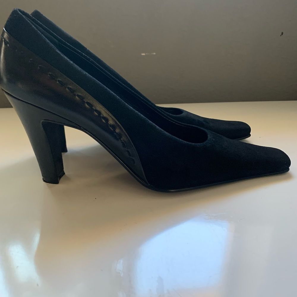 Linea Paolo Black Heels For Women.Size 7n